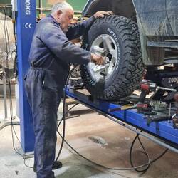 Octavio bei der Arbeit