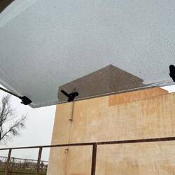 Mein Sleep Spot gefunden und das Wetter ist grau und es nieselt.