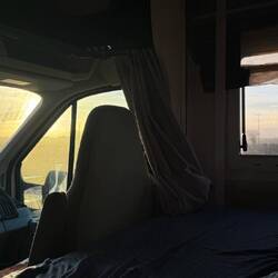 Die Sonne beim Duolingo-Marathon von 1 1/2 Stunden.