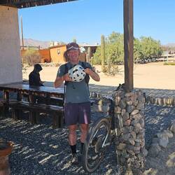 Turns out our new friend was Meaghan Hackinen, a world class endurance biker champion!!