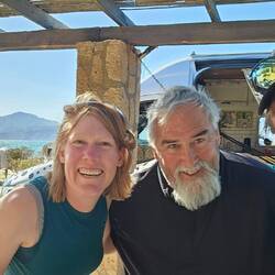 Met Meaghan who was a Baja Divide Trail biker who was camped on the beach nearby