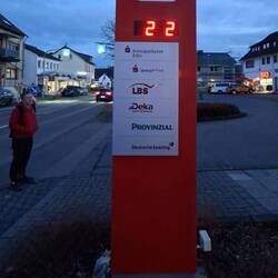 Abends noch 22° in Rosbach!🤣