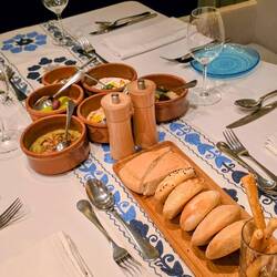 Ending our day with traditional dinner appetizers