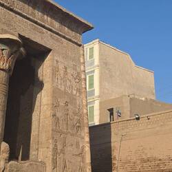 Quite a difference between ancient and modern street levels