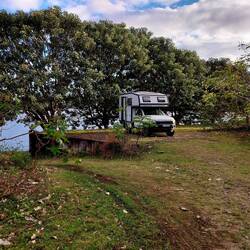 Stellplatz beim Lago di Apanas