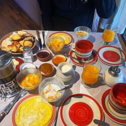 Dann endlich Frühstücken