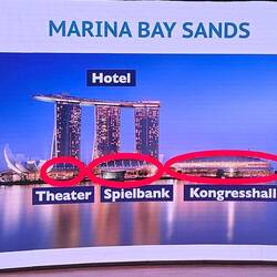 Das Wahrzeichen von Singapur