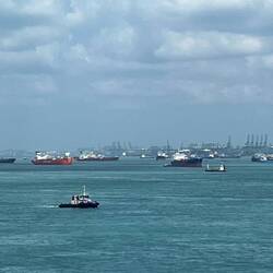 einer der größten Häfen in Asien