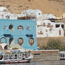 The Nubian village is on an island