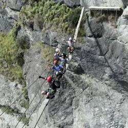 Prepping for our pose