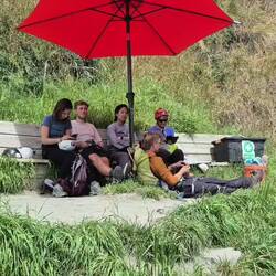 Panoramic view from our lunch spot. 1,000' up after climbing.