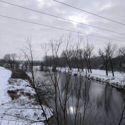 Saale von der Rössener Brücke
