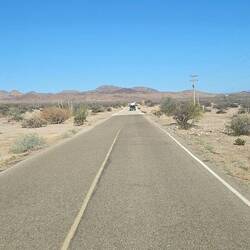 Moving down the road from Archelon, the road turns to dirt.