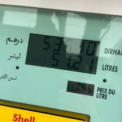 Noch schnell Volltanken, bevor es weiter geht. Knapp unter 50€ und das Additiv ist auch drin!