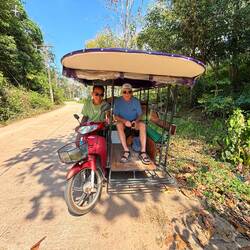 We took a tour of the island with Mr O.