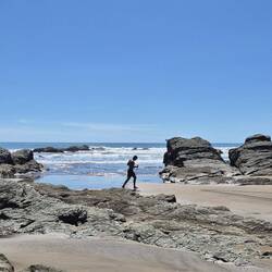 Manche joggen in der Hitze