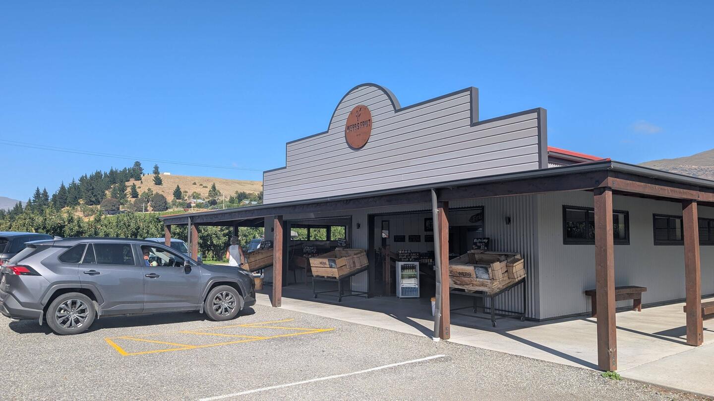 Stopped for fresh delicious fruit from this market.