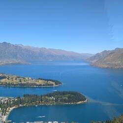 View of Queenstown and Lake Wakatipu