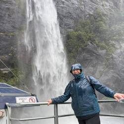 Janet getting a glacial facial!