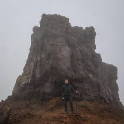 Die Landschaft wirkt wie auf einem anderen Planeten