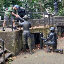 Britische Batterie auf dem Labrador Hill