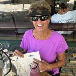 Post-climb smoothie, lakeside