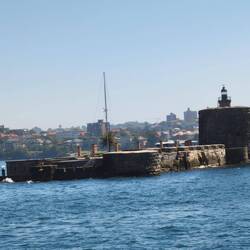 Fort Denison im Hafenbecken