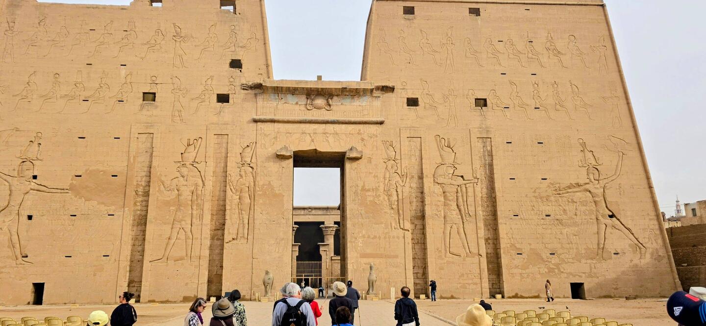 The front of the temple