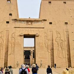 The front of the temple