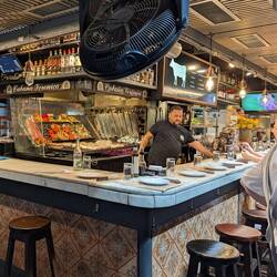 There are grills everywhere you look