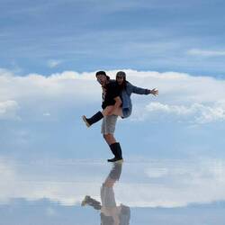 Huckepack mit Spiegelung