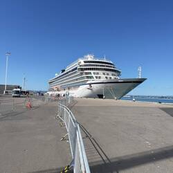 Town was literally a 3 minute walk from the ship