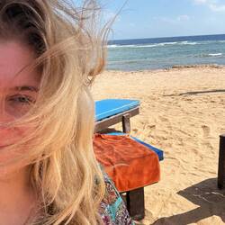 Sehr windig gestern, aber die Temperaturen stimmen 😬