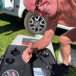 ..fast hätte er sich selbst schon eine 🎣 gekauft..😅 aber nun waren Fritz u. Birgit doch schneller👍🏻🥳😛