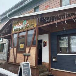 Heute zum Glück mal eine Möglichkeit zur Einkehr unterwegs.