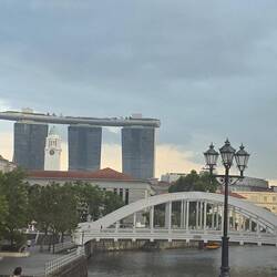 Boat Quay, ein Meeresarm in Singapur