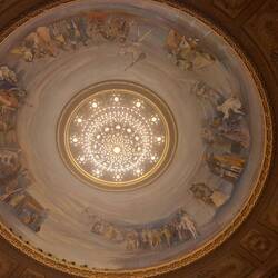 The chandelier with secret orchestra area