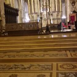 Music & the organ started in the Cathedral,which threw me