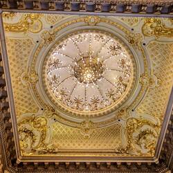A ceiling in The gold room Teatre colon