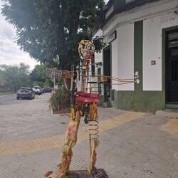 Recycled scrap metal model