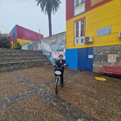 I did it! Cycling tour .delighted to be cycling in La boca