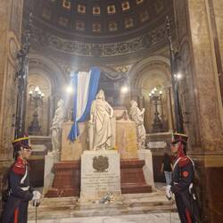 The tomb being guarded