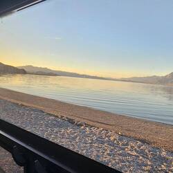 Morning view from my van when I wake up