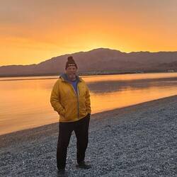 I coordinated my outfit with the sunset