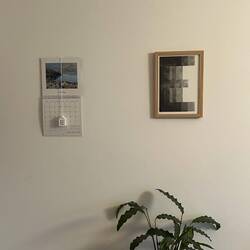 New artwork has a frame