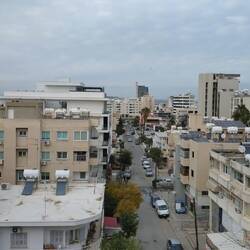 Blick von der Dachterrasse.