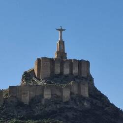 ...mit der Christusstatue