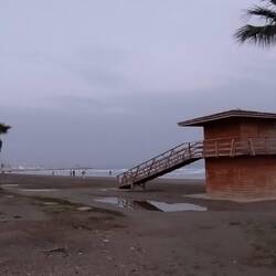 Am Strand in Larnaka.