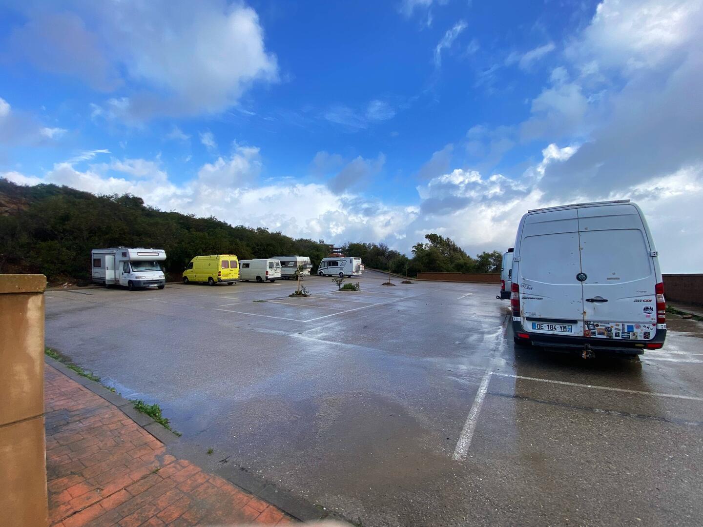 Unser Stellplatz, der uns an so vielen Tagen ruhige Nächte und ein sicheres Gefühl beschert hat
