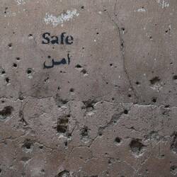 Nach der Befreiung wurde Haus für Haus, Raum für Raum als gesichert markiert - frei von Milizen.